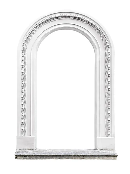 Кам'яна арка ізольована на білому фоні — стокове фото