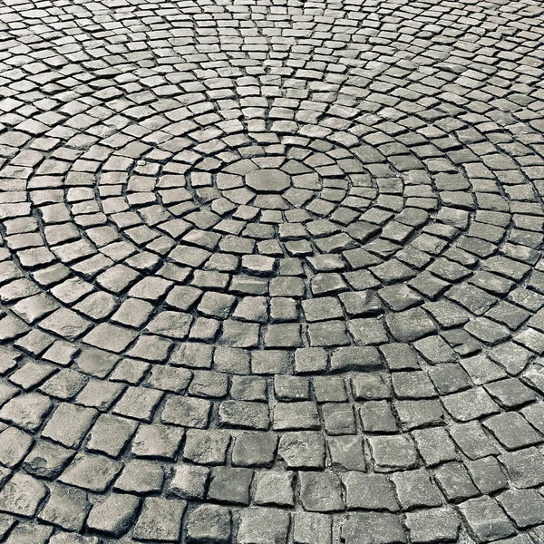 Pavimentazione di pavimentazioni in pietra come sfondo — Foto Stock