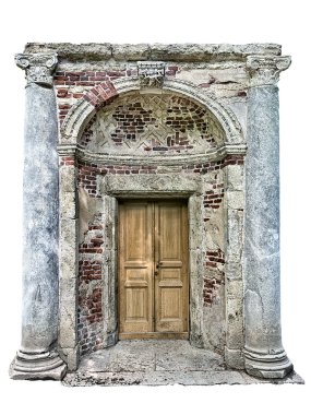 izole üzerinde beyaz arka plan eski taş kemer