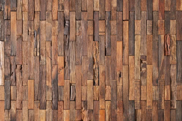 Brown Pieces Planks Lined Wood Wall Panel Wood Background — Stock Photo, Image