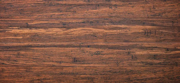 Stůl Bambusového Dřeva Textura Hnědých Desek Prázdným Prostorem — Stock fotografie