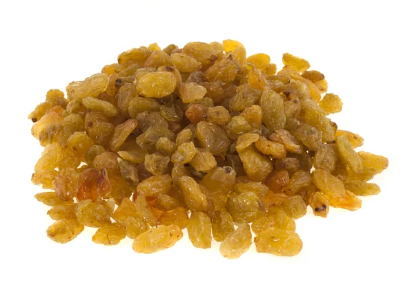 avuç kuru üzüm, beyaz arka plan üzerinde izole