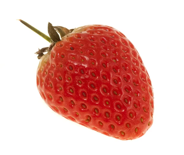 Aardbeien, geïsoleerd op witte achtergrond — Stockfoto
