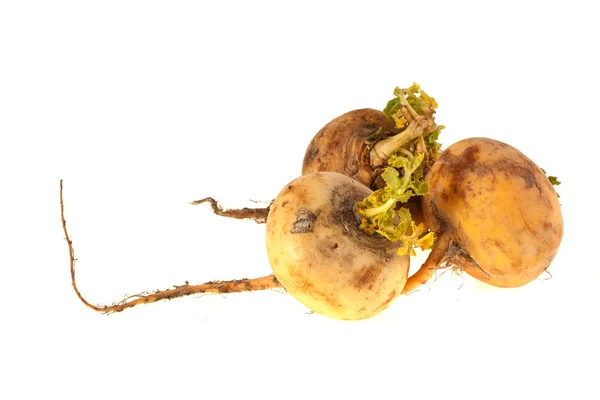 Gele rapen geïsoleerd op een witte achtergrond — Stockfoto