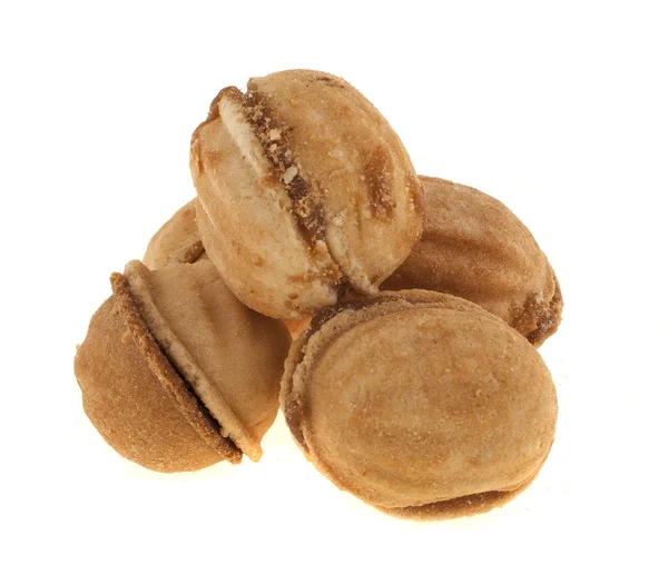 Cookies "Walnut", geïsoleerd op witte achtergrond — Stockfoto