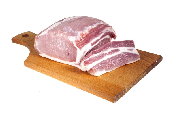 Rohes Fleisch auf dem Schneidebrett — Stockfoto