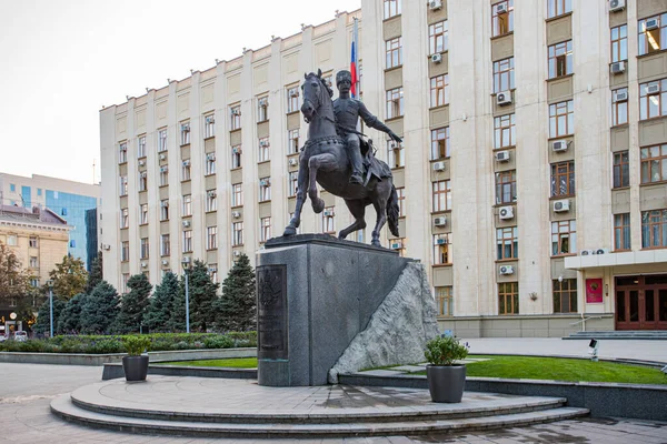 Rusia Krasnodar Monumento Los Cosacos Kuban — Foto de Stock