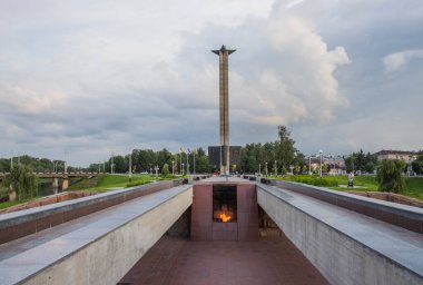 Tver. Zafer Meydanı 'nda Stele 