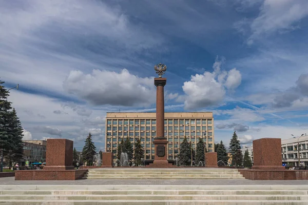 Rusko Tver Monument Stele Město Vojenské Slávy — Stock fotografie