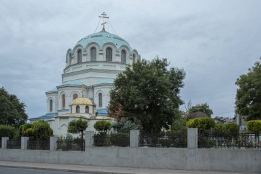Kırım. Evpatoria. Rahip. Aziz Niklas 'ın (Aziz Niklas, Aziz Niklas Katedrali))
