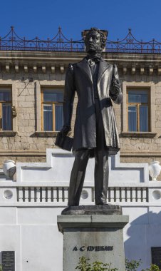 Kırım. Bakhchisarai. Alexander Sergeevich Puşkin Anıtı