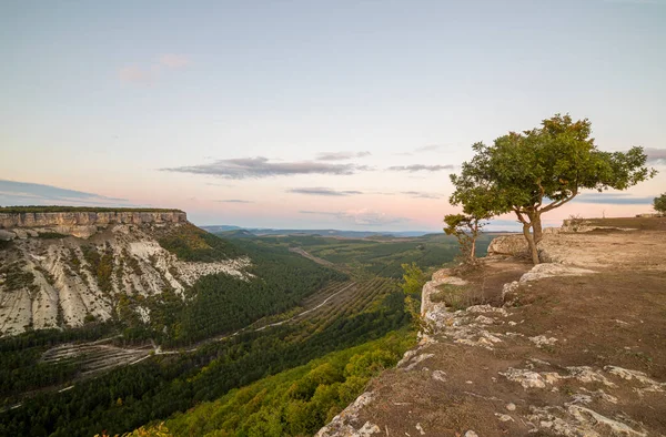 Crimea Bakhchisarai Cave City Chufut Kale View Plateau Besh Kosh — Stock Photo, Image