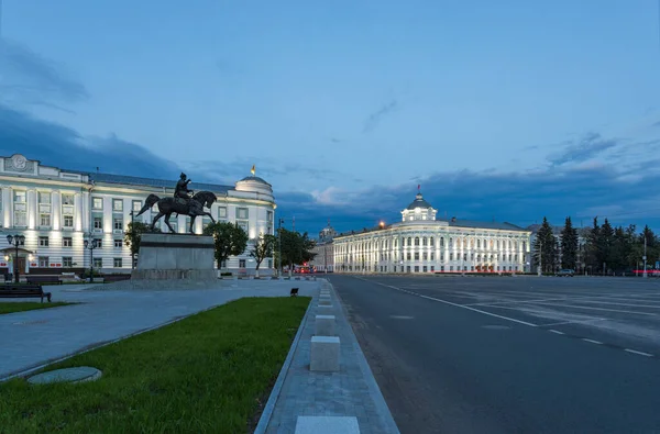 Rosja Twerze Sowiecki Plac Budowa Rządu Regionu Tver — Zdjęcie stockowe