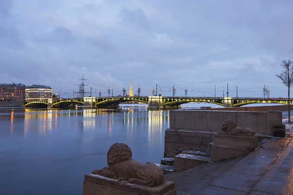 Russland Petersburg Wechselbrücke — Stockfoto
