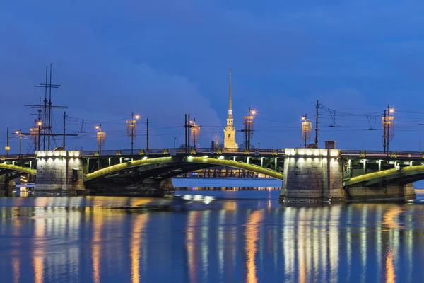 Rusland Sint Petersburg Wisselbrug — Stockfoto