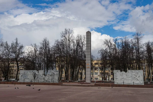 Ryssland Det Podolsk Moskva Regionen Monument Torget Glory — Stockfoto