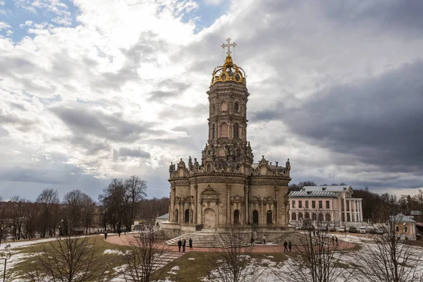 Rusko Dubrovitsy Moskevský Region Kostel Znamení Panny Marie Panství Dubrovitsy — Stock fotografie