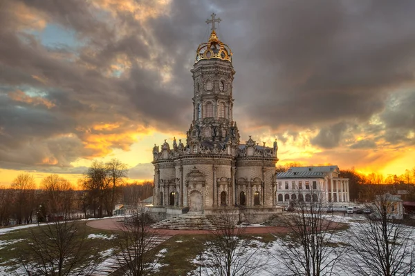 Rusko Dubrovitsy Moskevský Region Kostel Znamení Panny Marie Panství Dubrovitsy — Stock fotografie