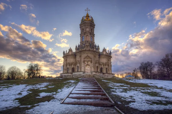 Rusko Dubrovitsy Moskevský Region Kostel Znamení Panny Marie Panství Dubrovitsy — Stock fotografie