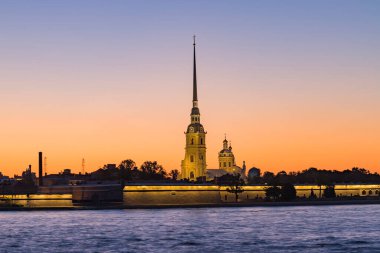 St. Petersburg 'da. Peter ve Paul Kalesi 'nin manzarası