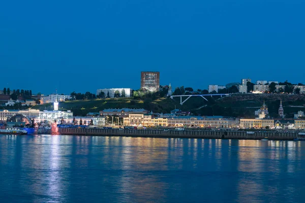 Russia Nizhny Novgorod View City Arrow River Station Kremlin — Stock Photo, Image