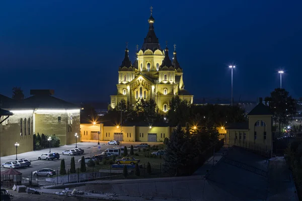 Rusland Nizjni Novgorod Zicht Kathedraal Van Heilige Heilige Prins Alexander — Stockfoto
