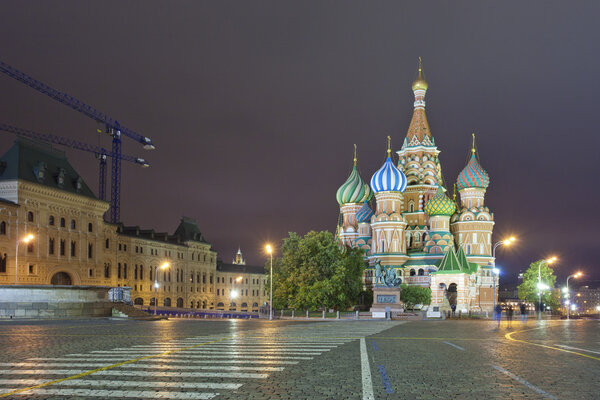 Russia. Moscow. Pokrovsky Cathedral (St. Basil's Cathedral) on Red Square