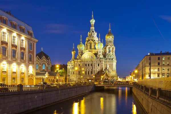 Kerk van de Resurrection (Verlosser op het bloed). Sint-Petersburg. Rusland — Stockfoto