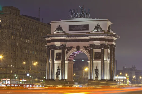 Μόσχα. Triumphal Gate. Kutuzov Avenue — Φωτογραφία Αρχείου