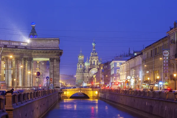 Auferstehungskirche (Retter auf vergossenem Blut). St. petersburg. Russland — Stockfoto