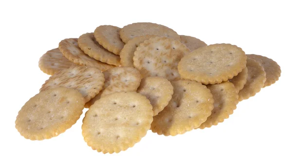 Cookies Crackers isolated on white background — Stock Photo, Image
