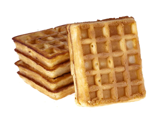 Waffles isolated on a white background — Stock Photo, Image