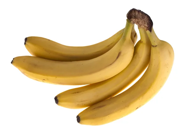 Ein Bündel Bananen isoliert auf weißem Hintergrund — Stockfoto