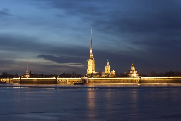 A Rússia. São Petersburgo. Vista da Fortaleza de Pedro e Paulo — Fotografia de Stock