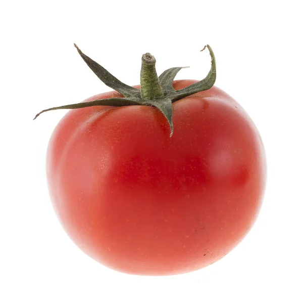 Tomates sobre um fundo branco — Fotografia de Stock