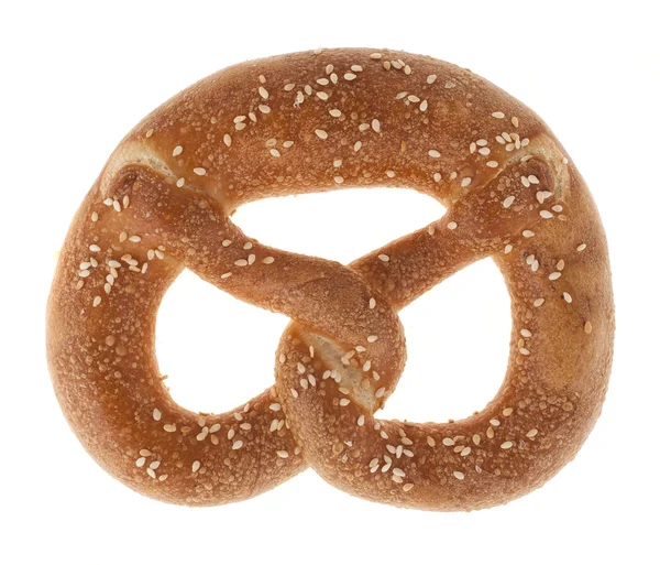 Pretzel aislado sobre un fondo blanco — Foto de Stock