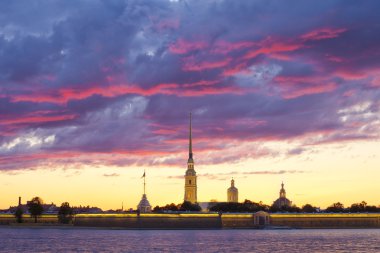 Rusya. Saint Petersburg. Peter ve Paul Fortress görünümü
