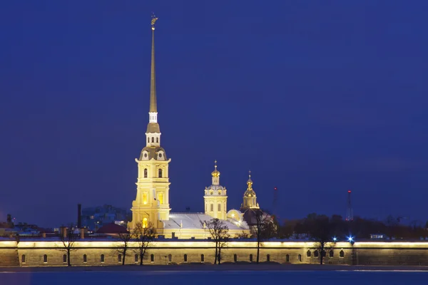 Россия. Санкт-Петербург. Вид на Петропавловскую крепость — стоковое фото