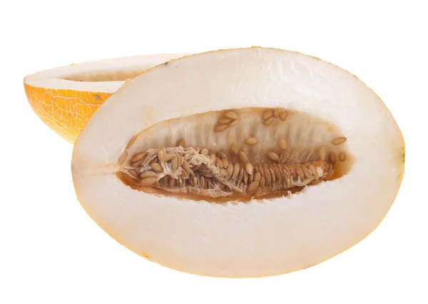 Melone maturo su sfondo bianco — Foto Stock