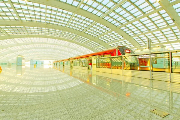 Beijing internationale luchthaven interieur Rechtenvrije Stockfoto's