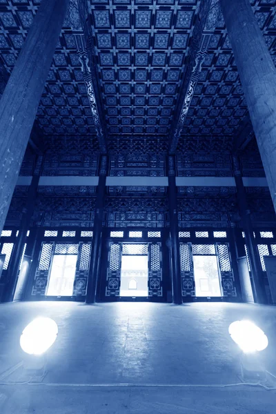 中国古代寺院内部 — 图库照片