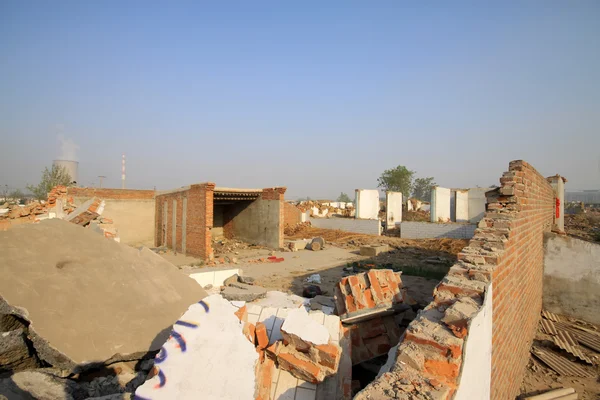 Housing demolition materials — Stock Photo, Image