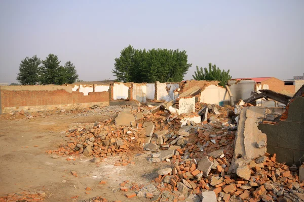Materiales de demolición de viviendas — Foto de Stock