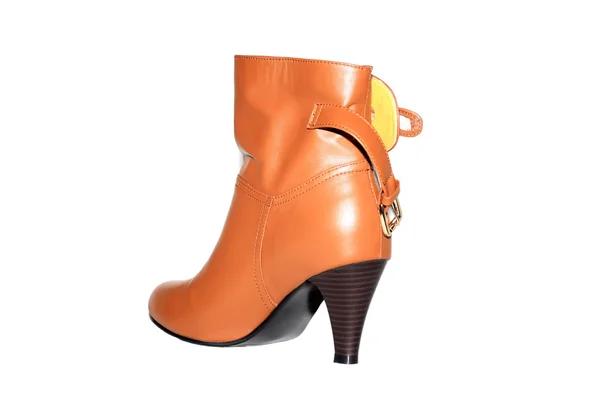 Yellow leather shoe — Stock Photo, Image