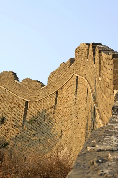 Την αρχική οικολογία του περάσματος Σινικό τείχος — Φωτογραφία Αρχείου