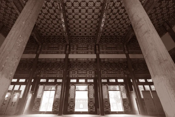 Chinese ancient temples interior architecture — Stock Photo, Image