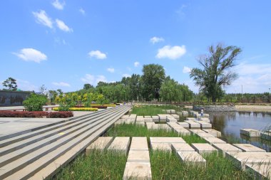 Mavi gökyüzü ve Peyzaj mimarlığı 