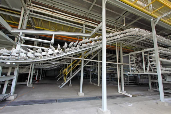 Ακρυλονιτριλίου βουταδιενίου γάντια γραμμή παραγωγής σε ένα εργοστάσιο, ούτε — Φωτογραφία Αρχείου