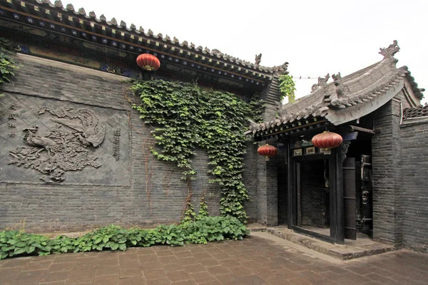 Pátio de estilo arquitetônico tradicional chinês , — Fotografia de Stock