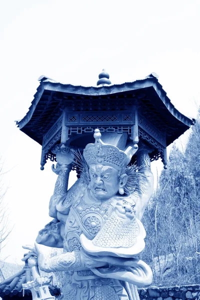 Buddhismus Bodhisattva Statuen in einem Tempel — Stockfoto